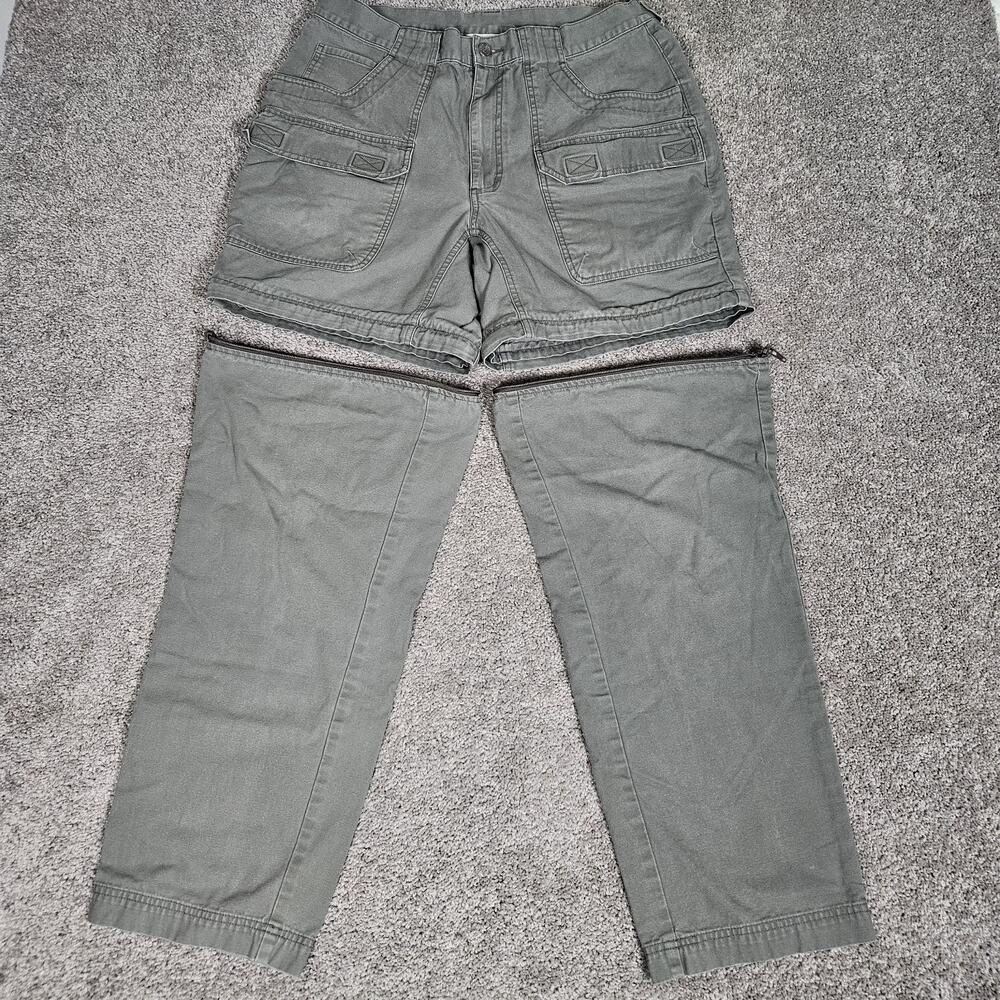 Vtg REI Pants Men's 34 (Tag 36) Gray Zip Off Gorpcore Granola Hiking Outdoors
